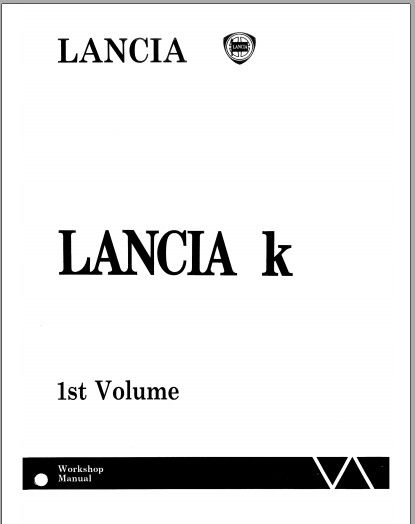 Manuel d'atelier Lancia Kappa 1996 à 2000 { AUTHENTIQU'ERE