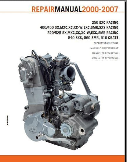 manuel d'atelier KTM 250 à 610 2000 2007 { {{ Docautomoto }}