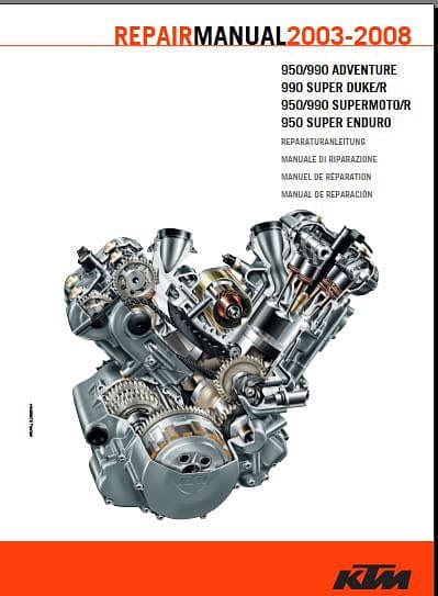 Manuel d'atelier KTM 950 990 { {{ Docautomoto }}