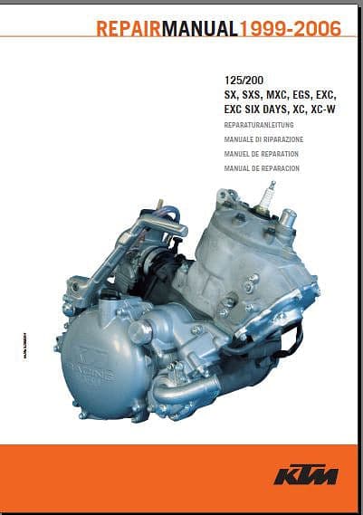 Manuel d'atelier KTM 125 200 1999 2006 { {{ Docautomoto }}