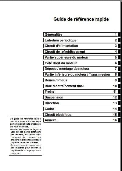 manuel d'atelier Kawasaki 250 KX 2007 AUTHENTIQU'ERE