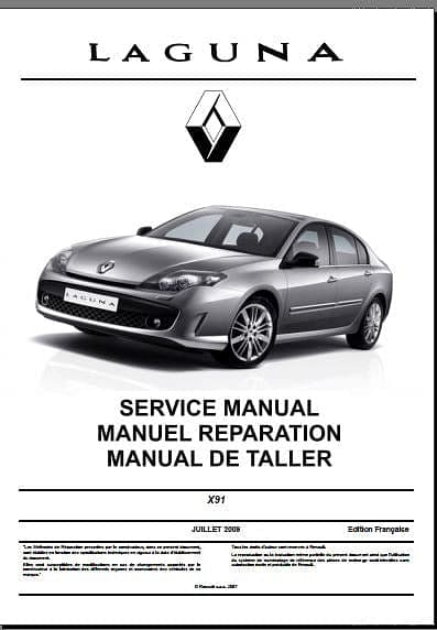 manuel d'atelier Renault Laguna 3 édition 2009 AUTHENTIQU'ERE
