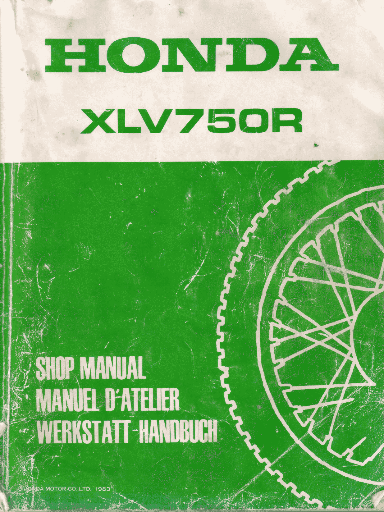 Manuel de réparation Honda 750 XLV { {{ Docautomoto }}