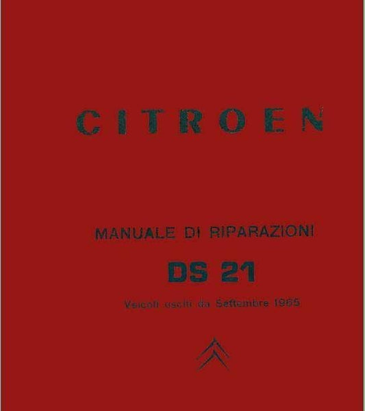 Manuel de réparation Citroën DS 21 en italien 2000 pages { {{ Docautomoto }}