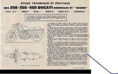 manuel d'atelier et de réparation Ducati 160 250 350 450 Desmo AUTHENTIQU'ERE