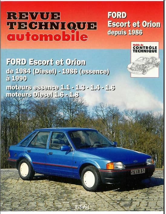 Revues techniques Ford Escort Orion 1980 1990 { {{ Docautomoto }}