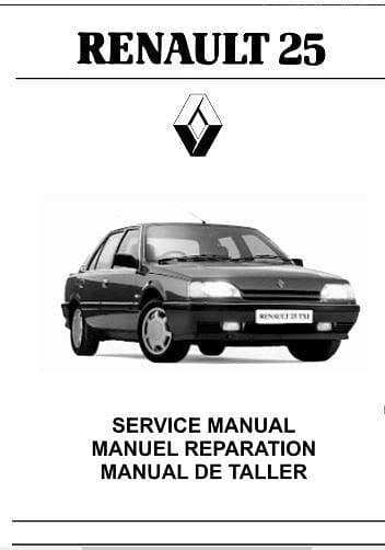 Manuel d'atelier Renault 25 tous modèles dont V6 Turbo { {{ Docautomoto }}