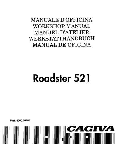 manuel d'atelier Cagiva 125 roadster { AUTHENTIQU'ERE