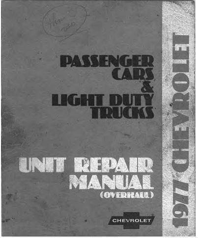 manuel d'atelier Chevrolet 1977 { AUTHENTIQU'ERE