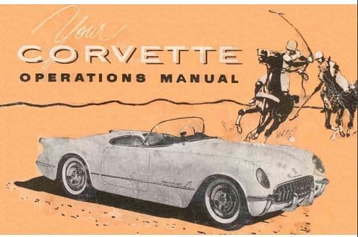 Manuel d'entretien Chevrolet Corvette 1953 { AUTHENTIQU'ERE