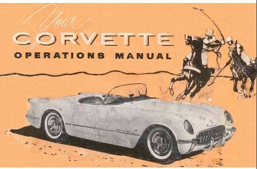 Manuel d'entretien Chevrolet Corvette 1953 { {{ Docautomoto }}