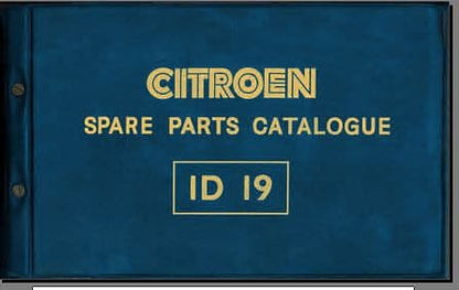 Workshop manual Citroën ID 19 1964 en anglais { {{ Docautomoto }}
