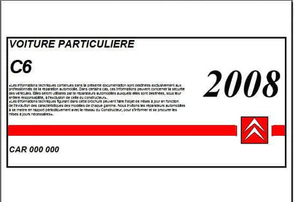 manuel de réparation Citroën C6 tous modèles { {{ Docautomoto }}