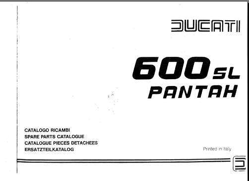 manuel d'atelier Ducati 500 et 600 Pantah anglais italien AUTHENTIQU'ERE