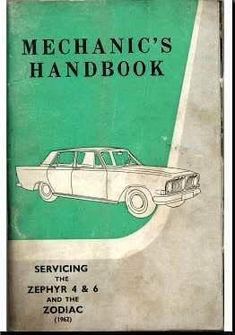 Manuel d'atelier Ford Zephyr Zodiac 1962 1965 { {{ Docautomoto }}