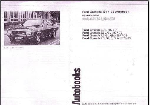 Manuel d'atelier Ford Granada 4cyl et V6 72 78 { {{ Docautomoto }}