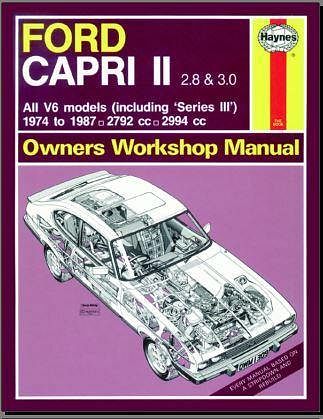 Manuel d'atelier Ford Capri V6 1974 1987 { {{ Docautomoto }}