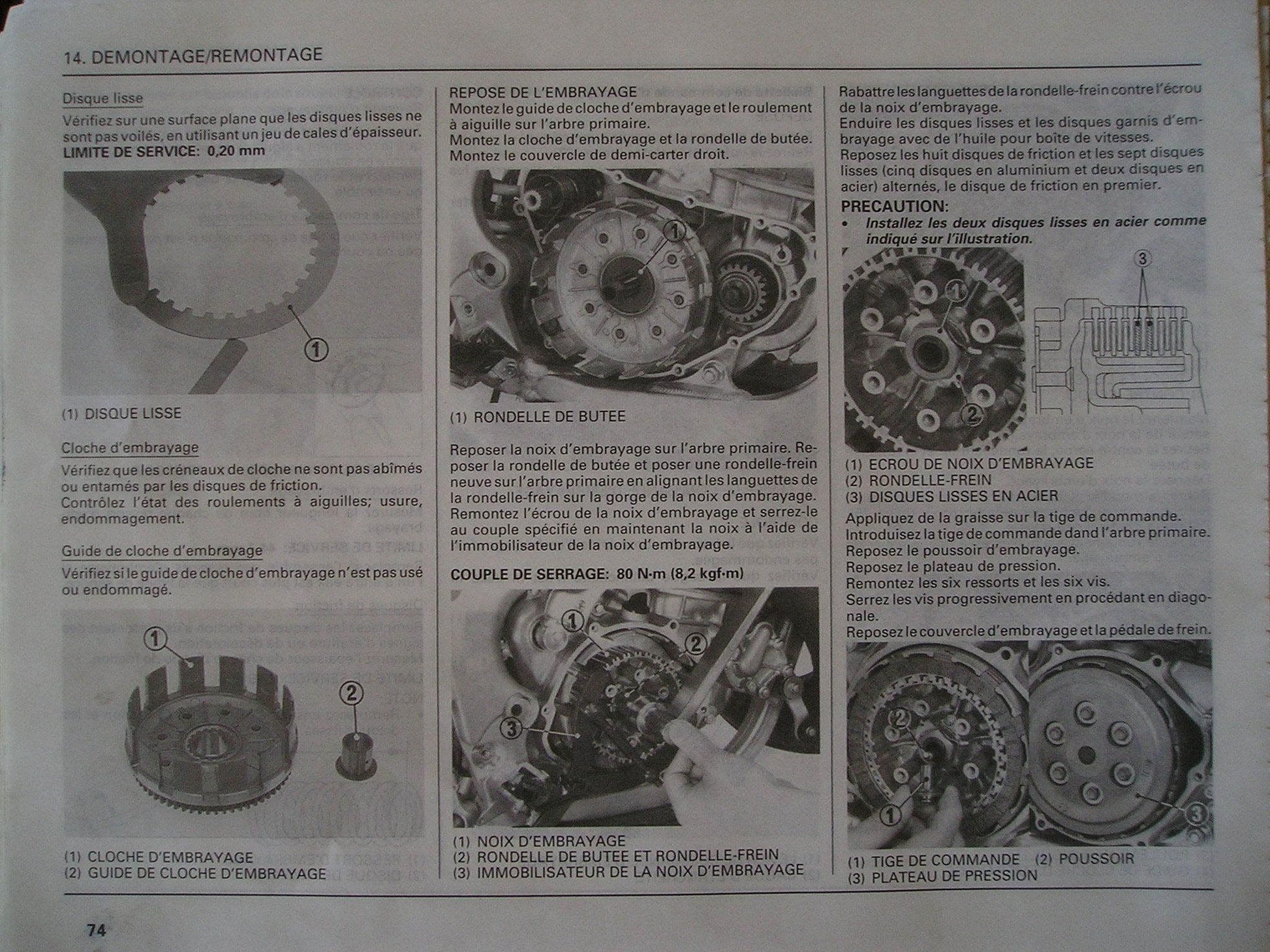Manuel d'atelier Honda 250 CR 2002 { {{ Docautomoto }}