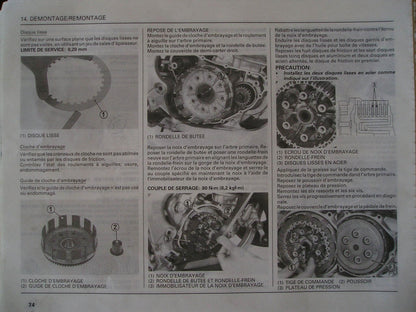 Manuel d'atelier Honda 250 CR 2002 { {{ Docautomoto }}