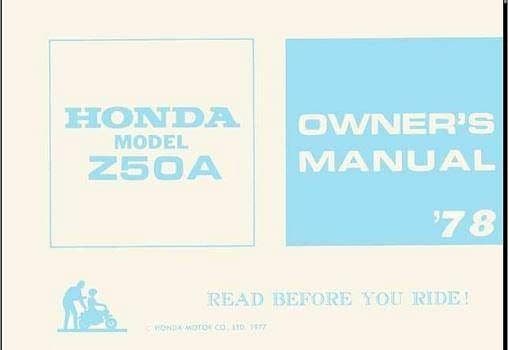 Manuel d'atelier Honda ZA 50 Monkey 1970 1972 1974 1978 { {{ Docautomoto }}