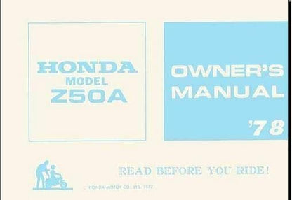 Manuel d'atelier Honda ZA 50 Monkey 1970 1972 1974 1978 { {{ Docautomoto }}