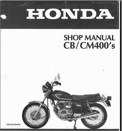 manuel d'atelier Honda CB 400 CM 400 { AUTHENTIQU'ERE
