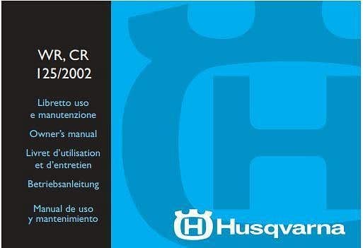 Manuel d'atelier Husqvarna 125 CR WR 2002 { {{ Docautomoto }}