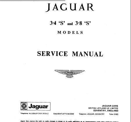 Manuel d'atelier Jaguar 340 { AUTHENTIQU'ERE