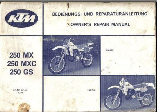 manuel d'atelier KTM 250 1984 1999 { AUTHENTIQU'ERE