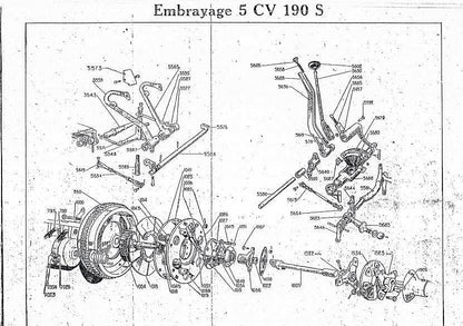 manuel d'atelier Peugeot 5cv 172 S et 190 S { {{ Docautomoto }}