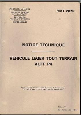 Manuel d'atelier MAT militaire Peugeot P4 { AUTHENTIQU'ERE