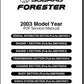 manuel d'atelier Subaru Forester 99 2004 { AUTHENTIQU'ERE