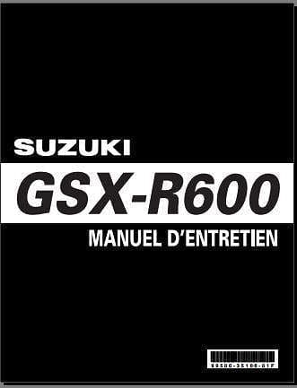 Manuel d'atelier Suzuki 600 GSXR 1986 1987 { {{ Docautomoto }}