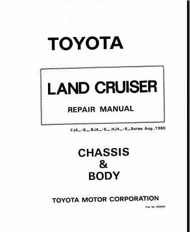 Manuel d'atelier Toyota Land cruiser série 40 { AUTHENTIQU'ERE