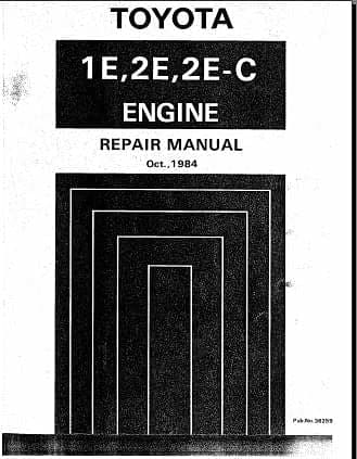 manuel d'atelier moteur Toyota Starlet 1984 { AUTHENTIQU'ERE
