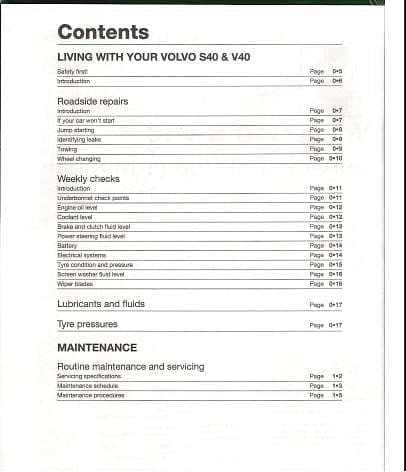 manuel d'atelier Volvo V40 S40 { AUTHENTIQU'ERE
