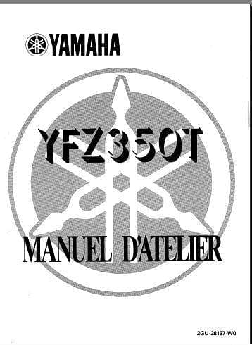 Manuel d'atelier Yamaha 350 Banshee 1986 en français { AUTHENTIQU'ERE