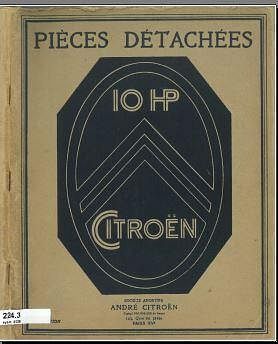 manuel d'atelier Citroën 5hp 10hp 1919 1928 { {{ Docautomoto }}