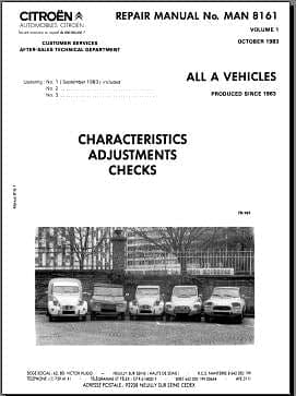 Workshop manual citroën 2cv et dérivés 1970-1990 { {{ Docautomoto }}