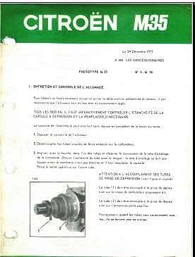 manuels d'atelier et de réparation Citroën M35 { {{ Docautomoto }}