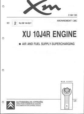 Workshop manuals Citroën XM en anglais { {{ Docautomoto }}