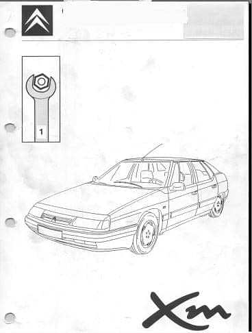 Workshop manuals Citroën XM en anglais { {{ Docautomoto }}