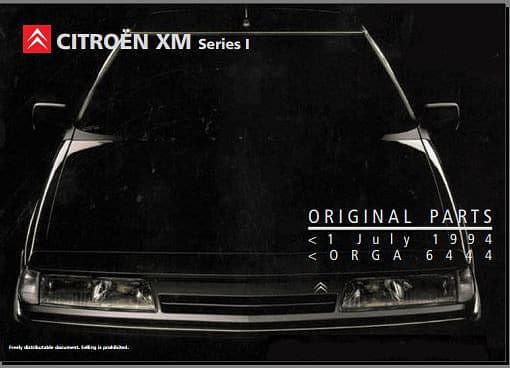 Workshop manuals Citroën XM en anglais { {{ Docautomoto }}