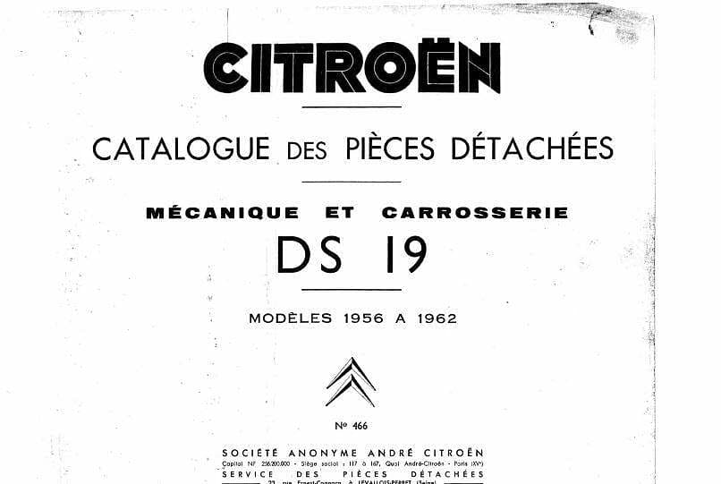 Manuels d'atelier Citroën DS ID 1956 1966 en compilation intégrale { {{ Docautomoto }}