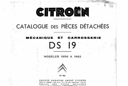 Manuels d'atelier Citroën DS ID 1956 1966 en compilation intégrale { {{ Docautomoto }}