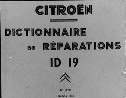 Manuels d'atelier Citroën DS ID 1956 1966 en compilation intégrale { {{ Docautomoto }}
