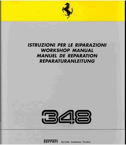 manuel d'atelier Ferrari 348 { AUTHENTIQU'ERE