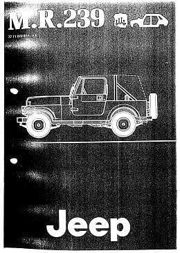 Manuel d'atelier jeep Renault Cj7 Cj8 { AUTHENTIQU'ERE