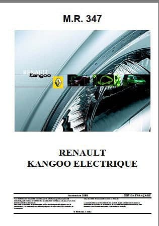 manuel d'atelier Renault Kangoo électrique 2008 { AUTHENTIQU'ERE