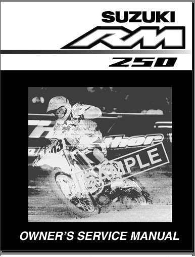 Manuel d'atelier Suzuki 250 RM 2004 { {{ Docautomoto }}